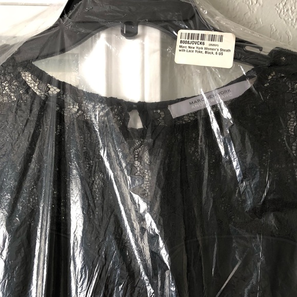 Marc New York Women’s Sheath Black Lace Dress - Picture 2 of 7